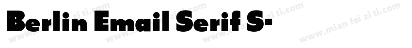 Berlin Email Serif S字体转换